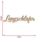 3D-bogstaver Smuk - vægdekoration lavet af naturlig MDF
