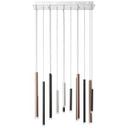 Pendelleuchte Eddy, braun, 180 x 70 cm, Metall Pendelleuchte
