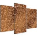 3 stykke lærredsprint, Leopard Leopard Pels Patches Mønster