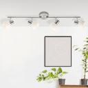 Spotrohr Caspar, metallic, 94 x 11 cm, Glas Strahler