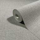 Papel pintado no tejido textil, liso texturado moderno mate en gris
