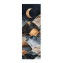 Póster de tela Fredriksson - Montañas a la luz dorada de la luna - Panorama