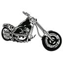 Wallsticker - Motorcykel "Chopper"