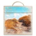 Cuadro de madera playa - 40x41,5 cm