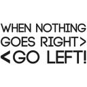 Wallsticker -  When nothing goes right...