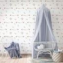 Børnetapet, non-woven tapet med illustration Kids Walls hvid, farverig
