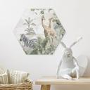 Wanddecoratie jungle dieren op grote safari - Ms Tiff - Alu-Dibond
