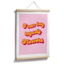 Póster Tipografía - Puedo comprarme flores
