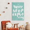 Lærredsprint - Treechild - Never Stop Exploring