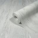 Papel pintado no tejido de textura gruesa y brillante de color blanco y aspecto de yeso gris