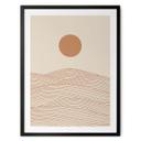 Póster Amanecer en el desierto abstracto - Playell