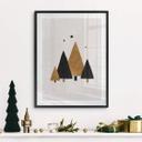 Póster de árboles de Navidad con estrellas - Póster de Navidad - Orara Studio
