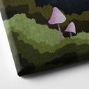 Lærredsprint - Skov og stjerner om natten - SpaceFrog Designs