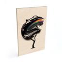 Cuadro de madera con corona 3D negra - Mielu