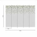 FallingDots1 designtapet i grågrøn - non-woven tapet Designwalls 2 - 2,55 x 3,5 m