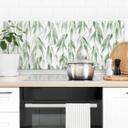 Stænkplade Grene med grønne blade - UN Designs