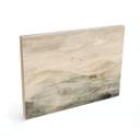 Houten Wanddecoratie Mistig berglandschap aquarel - Ms Tiff
