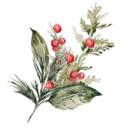 Cuadro de ventana rama de invierno con falsa baya