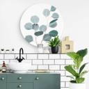 Tableau en alu-Dibond Sisi & Seb - Eucalyptus bleu - Rond