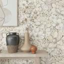 non-woven tapet greige blomstret til stue soveværelse tapet marburg