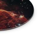 Glasbillede - James Webb Telescope - Cosmic Hurricane Herbig Haro 49/50 - Rund