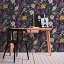Livingwalls Vliestapete Jette 5 tropisch floral natürlich blau, grün, rot