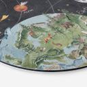 Wanddecoratie zonnestelsel met planeten en aarde - Ms Tiff - Rond - Alu-Dibond