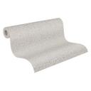 Papier peint intissé Jan Studio Sense & Surface tressage gris blanc - Stud!o tissu rotin gris clair