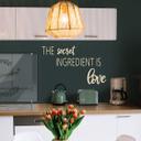 Letras de madera chopo El ingrediente secreto es el amor