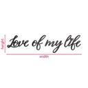 Decoración acrílica Amor de mi vida