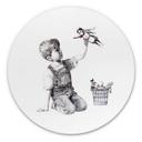 Wandcirkel Banksy - Real Hero