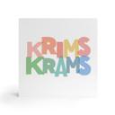 Holzbild zum Hinstellen - Krimskrams - 15x15 cm