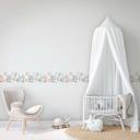 Børnetapet, non-woven tapet Kids Walls hvid, blå, beige