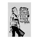 Póster de tela Lograr la grandeza - Banksy