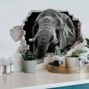 Wallsticker 3D-sticker Meermann - Afrikansk elefant