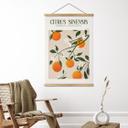 Tekstil plakat Boho-appelsintræ - Citrus Sinensis - Tunaboylu