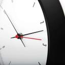 Klassische Wanduhr in Weiß-Schwarz-Optik Ø25 cm