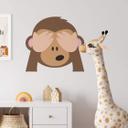 Muursticker Emoji See no Evil Monkey