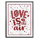 Póster Love is in the air rojo