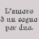 Sticker mural L'amore è un sogno per due