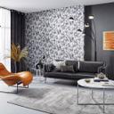 Elle Decoration Vliesbehang Zwart Golvenpatroon