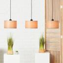 Pendelleuchte Michael, beige, 120 x 110 cm, Holz Pendelleuchte