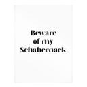 Poster Beware of my Schabernack