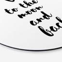Tableau sur alu-Dibond rond Love to the moon and back