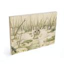 Cuadro de madera Dos cisnes en un estanque - Kikki Belle