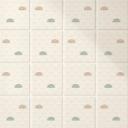 Azulejos Adhesivos Boho - abanico crema rojo marrón verde - lote de 12