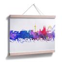 Póster Bleichner - Horizonte de Colonia en acuarela
