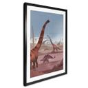 Póster En el país de los dinosaurios - Marrón