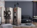 Screen room divider - Ikke flere spørgsmål , 5-delt - 225x172 cm