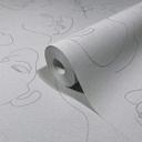 Karakteristisk tapet, non-woven tapet Novamur Kylie grå, beige